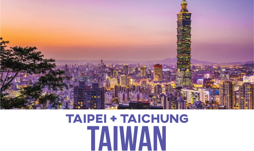 Elephant Mountain overlooking Taipei City, Taiwan