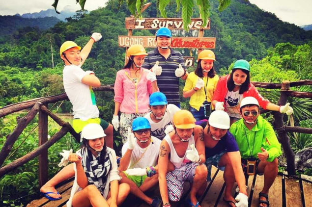 Happy guests of ePhilippines at Ugong Rock Adventures, Puerto Princesa, Palawan