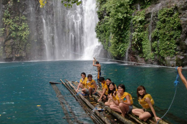 Happy guests of ePhilippines at Camiguin Island at Tinago Falls, Iligan