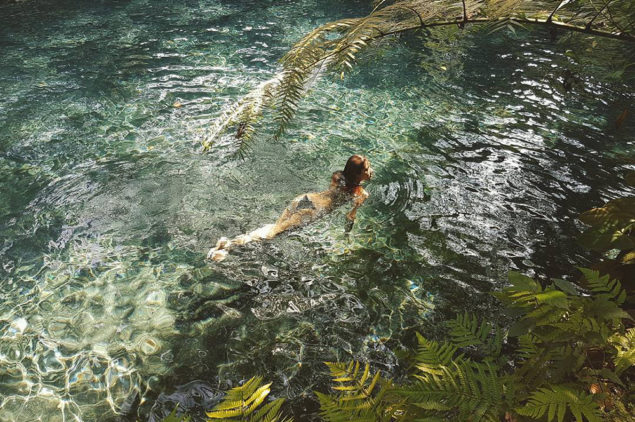 Swimming at Hidden Valley Springs Resort, Calauan, Laguna