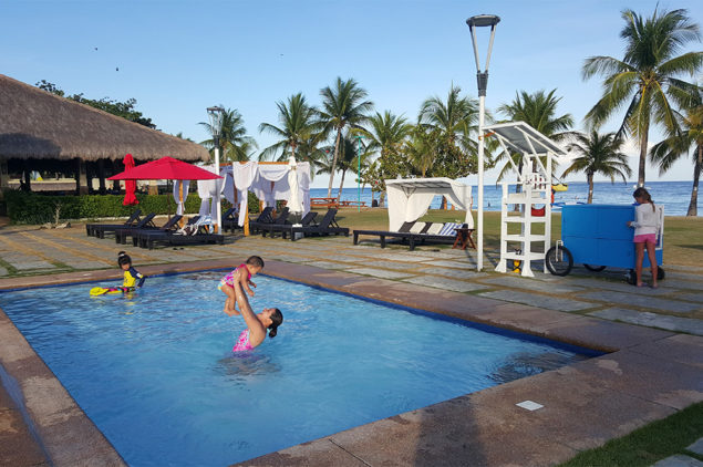 Swimming at Bohol Beach Club