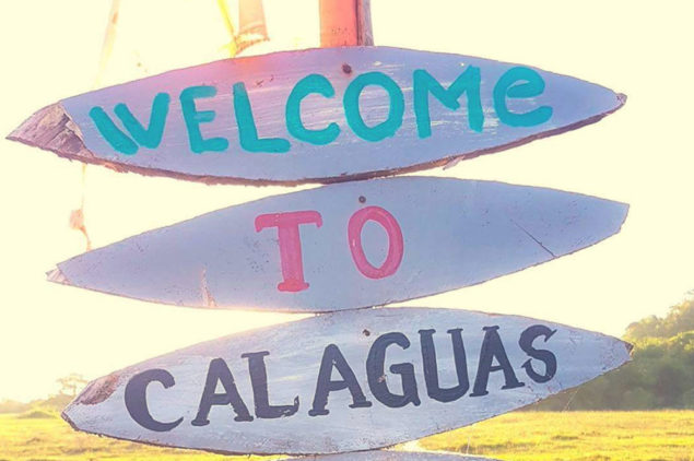 Welcome sign in Tinago Hills, Calaguas Island, Camarines Norte