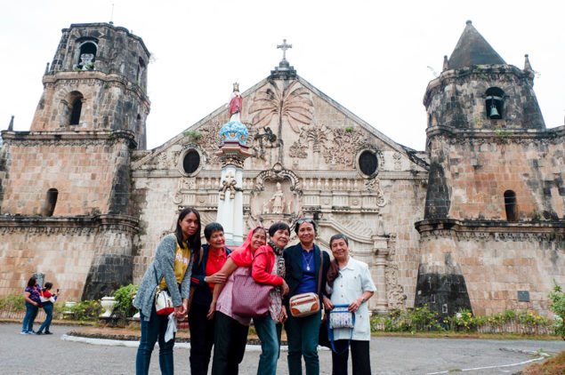 Happy guests of ePhilippines at Miag-ao Church, Iloilo