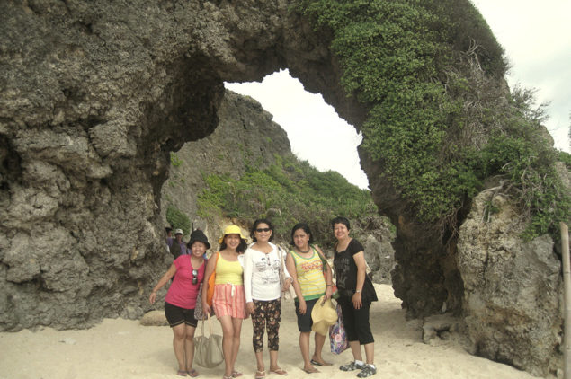 Happy guests of ePhilippines at Nakanmuan Arc, Sabtang Island, Batanes Island