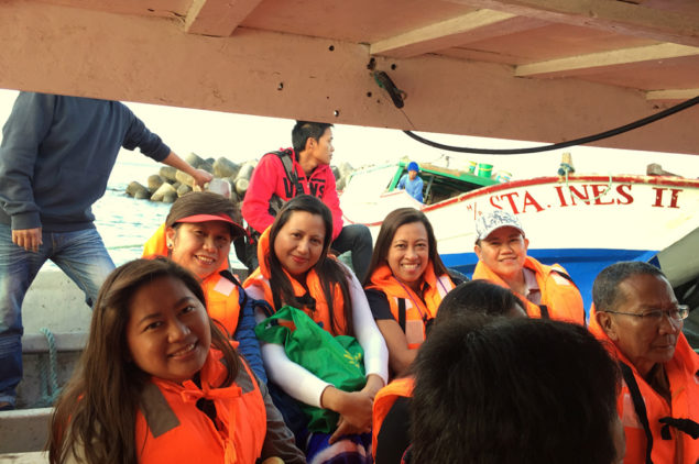 Happy guests of ePhilippines on the way to Batan Island, Batanes Island