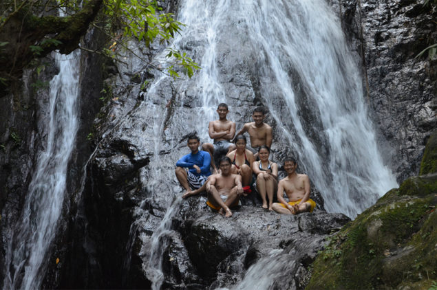 Happy guests of e-Philippines at Isarog Falls, Naga, Bicol