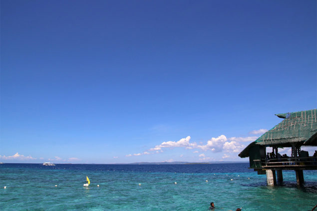Swimming at Mactan Island Seaview, Cebu