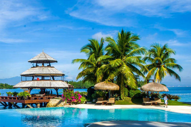Pool and Pergola of Pearl Farm Resort, Samal Island, Davao