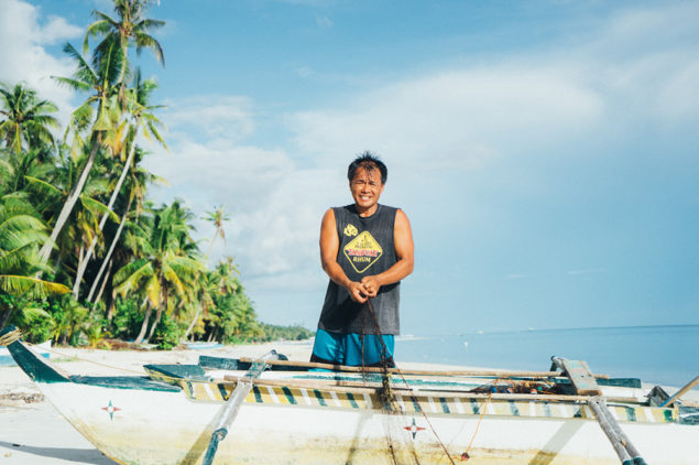 Smiling Fisherman in Siquijor Island