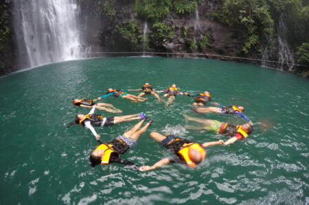 Swimming at Tinago Falls, Iligan